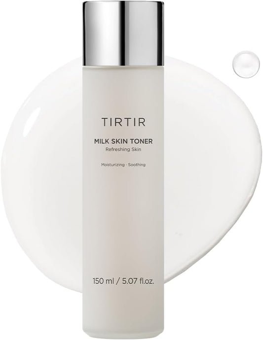 TIRTIR Milk Skin Rice Toner - Deep Moisturizing, Refreshing and Moisturizing for Face, Niacinamide, Ceramide, Rice Bran Extract, Natural Ingredients, Korean Skin Care